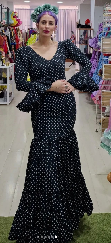 TRAJE DE FLAMENCA - CANASTERO - MARINO