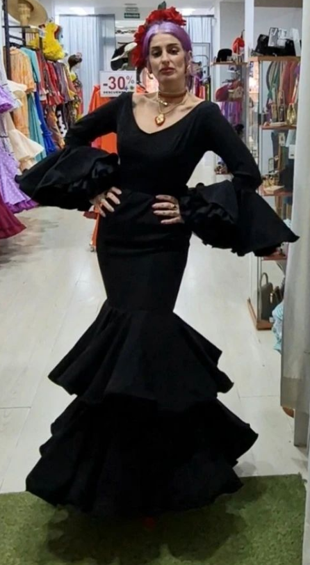 TRAJE DE FLAMENCA - NEGRO