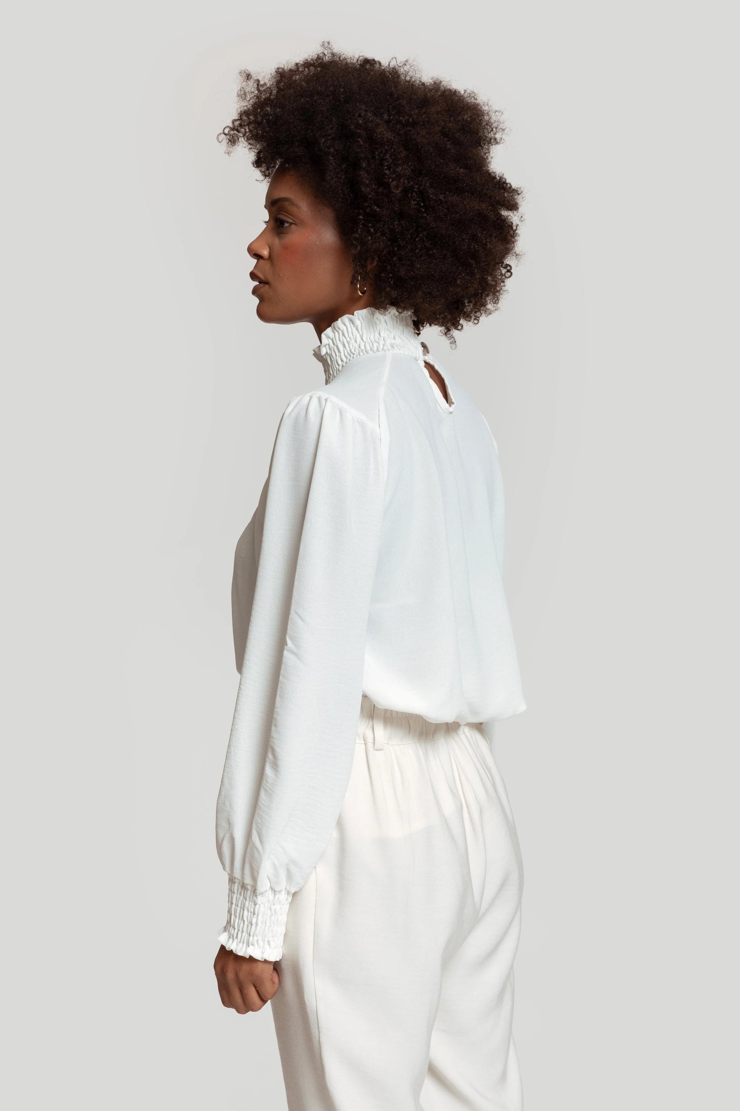 BLUSA - GASA LIGERA - BLANCO