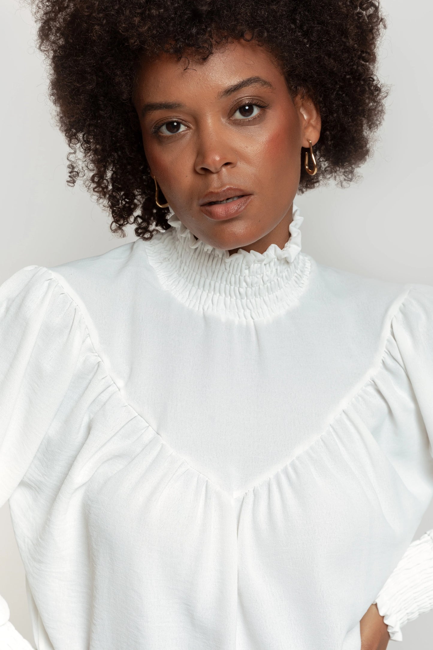 BLUSA - GASA LIGERA - BLANCO