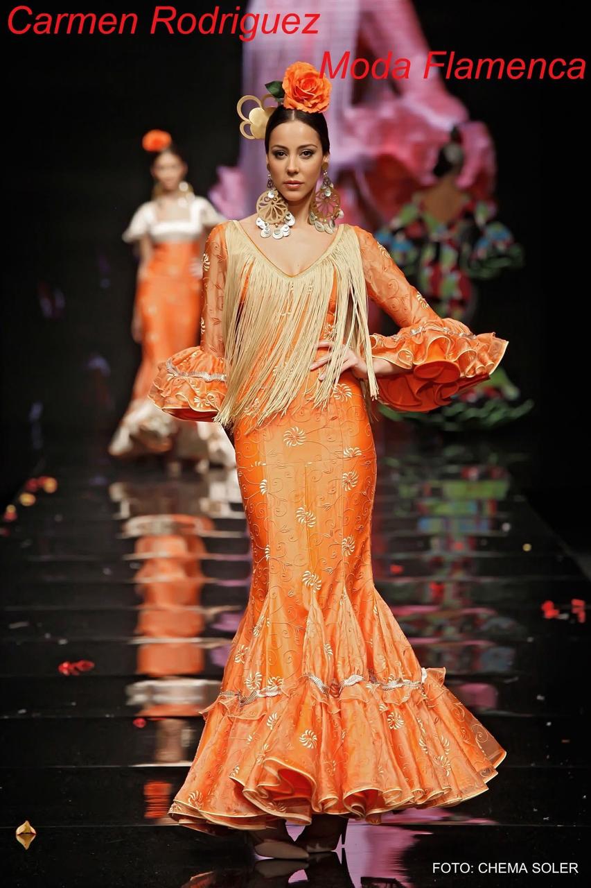 5 TRAJE DE FLAMENCA - CANASTERO - NARANJA