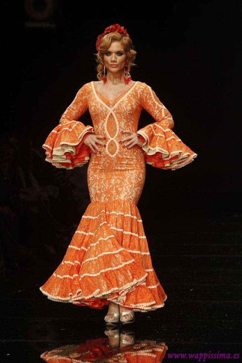 92 TRAJE DE FLAMENCA - CANASTERO - NARANJA