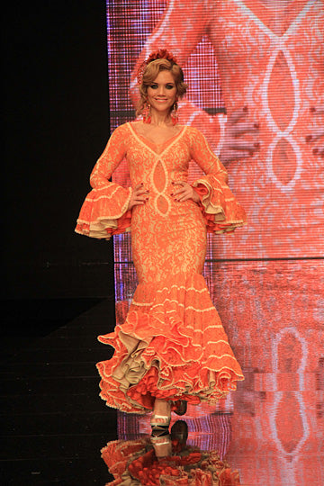 92 TRAJE DE FLAMENCA - CANASTERO - NARANJA