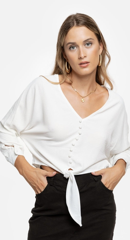 Blusa Blanca nudo