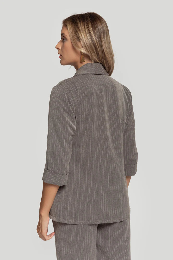 CHAQUETA - RAYAS - GRIS